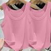 Women's New Summer Ribbed Elegant Slim Cami Top, Outerwear & Inner Wear, Fashion Basic Tank Top, Soft Breath… More