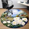 1pc Floral Landscape Chair Carpet for Office, , Non-slip Carpet, Very Suitable for Offices, farmhouses,Outdoor Carpet Yy251120038