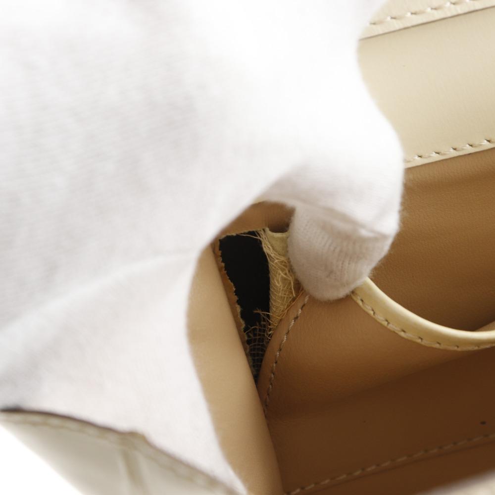 CELINE 2WAYShoulder Handbag vintage White Calfskin Women Used