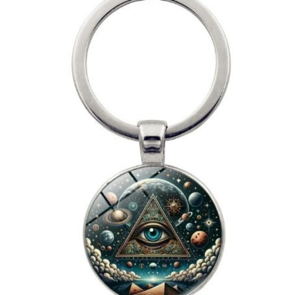 Mode Legierung Schlüsselanhänger Anhänger Runder Metall Schlüsselring