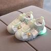 Boys sandals summer children's shoes 2025 new summer princess little boy luminous shoes