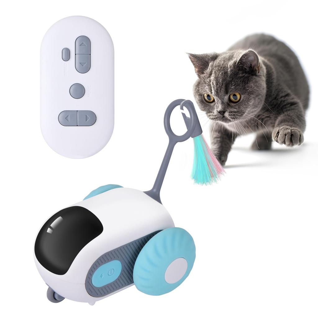 Katzenspielzeug Mausauto Automatische Hindernisvermeidung Haustierspielzeug Fernbedienung Spielzeugauto