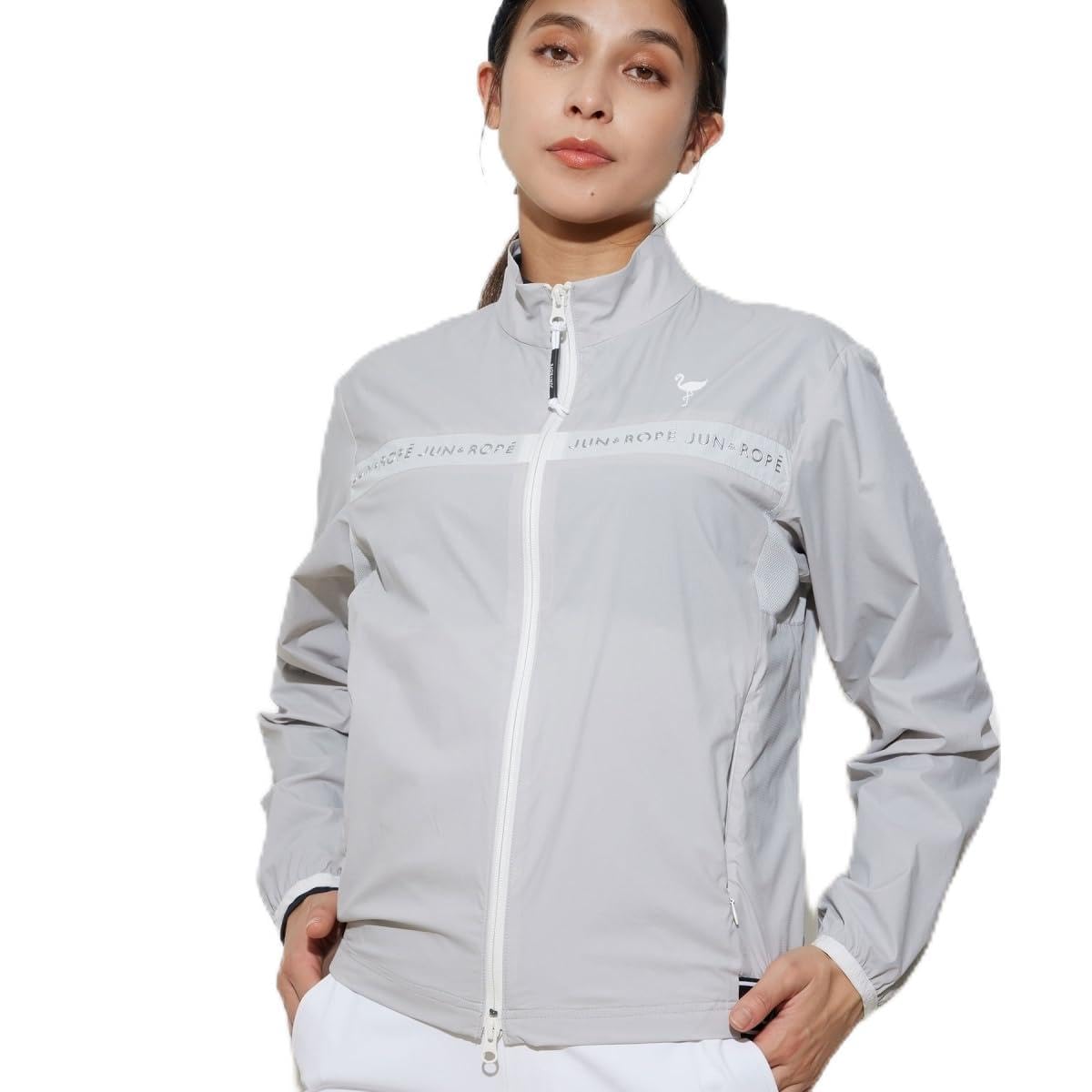 

Blouson Taffeta Front Logo Zip Blouson ERL14000 Gray [June Andrope] [Water Repellent] Women s (07)