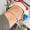 Womens Gold Coin Anklet Red String New Chinese Style Minimalist Ankle Jewelry F4074