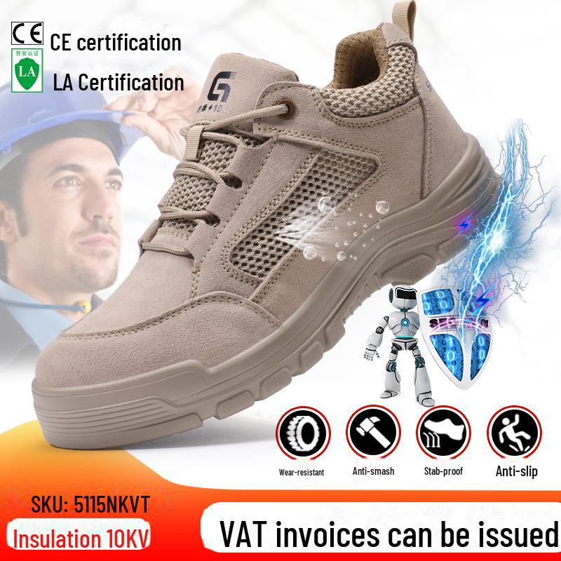 2025 Men's Safety Work Shoes: Steel Toe, Anti-Smash, Anti-Puncture, Anti-Slip, Odor-Free Comfort, Labor Protection Footwear.