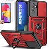 Case and 2 Tempered Glasses - Samsung - Galaxy M13/M23 5G - Red - Anti-Scratch - Shockproof