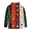 Men's Casual Trendy Christmas Print Loose Fit Pullover Hoodie Long Sleeve with Large Pockets