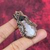 Selenite Pendant Copper Wire Wrapped Handmade Pendant Natural Gemstone Pendant Unique Copper Design Jewelry Gifts for Him Birthstone Pendant