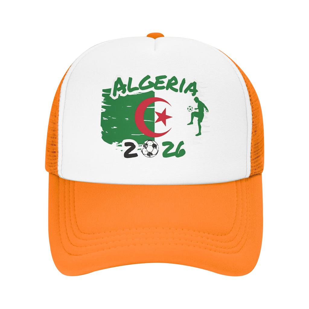 Algerien Fußball Fan Grüner Sonnenhut Lässige Unisex Damen Netz Trucker-Mütze Großhandel Snapback Kappe Geschenkidee