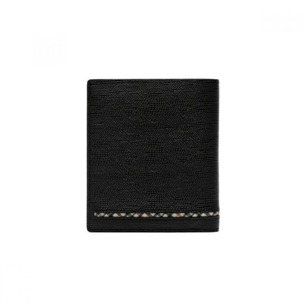 Daks Black Check Line Point Wallet Dbwa3f622bk