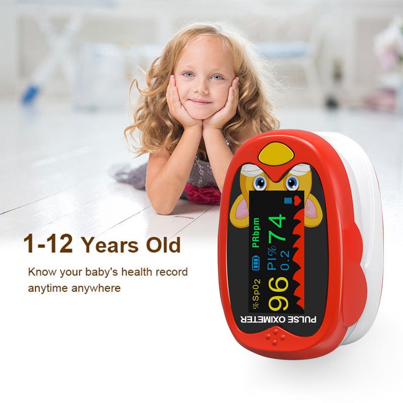 USB Kids Finger Oximeter Or Non Contact Infrared Forehead Thermometer Digital LCD Fever Detector Heart Rate SpO1 Monitor