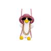 Cartoon Swing Duck Car Pendant for Rearview Mirror - Fun Interior Decoration for Women