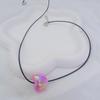 Sweet Heart Pendant Necklace Silver Heart Necklace Fashion Jewelry Women Y2K Gradient Heart Choker Fashion Decoration