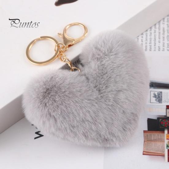 Chaveiro de pelúcia de coração de amor macio e fofo leve para meninas porta-chaves de carro bolsa mochila decoração pingente presente de aniversário