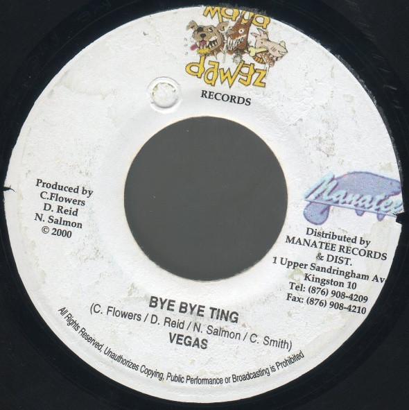 

7inch Record MR. VEGAS - Bye Bye Ting NONE Madd Dawgz Reco 2000 Jamaica Reggae, Ska & Dub Used