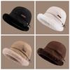 Windproof Fluffy Fur Bucket Hat Soft Warm Cap Cute Winter Fisherman Hat  Outdoor