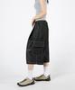 UMM Women'S Double-Tuck Bermuda Cargo Denim Pants 2 Colors
