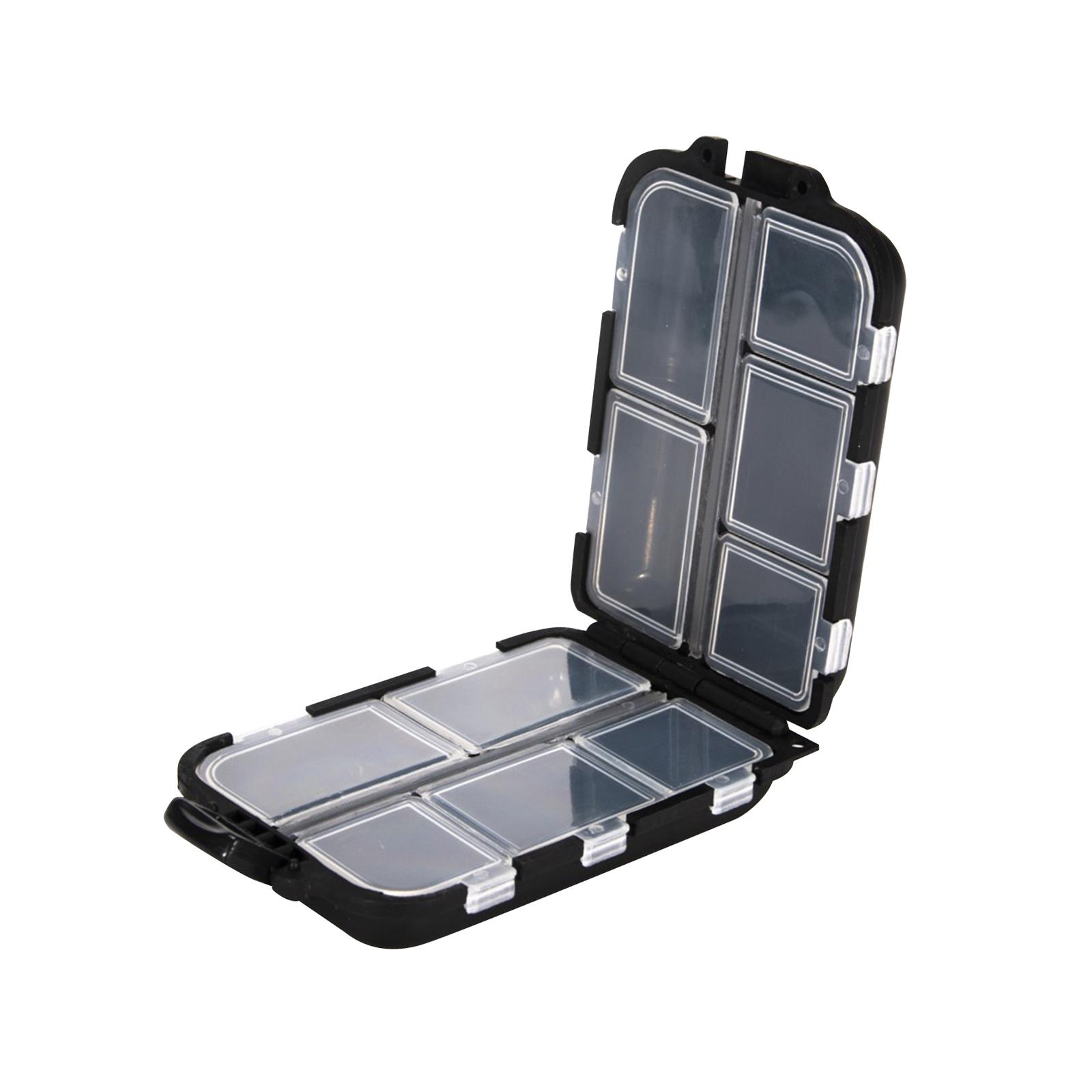 

Fishing Tackle Box Fishing Storage Box Fishhook Organizer Tool Jig Double Sided чорний