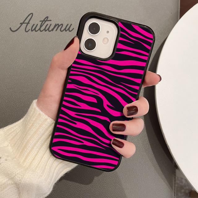Zebra Drawing Animal Print Phone Case for iPhone 11 12 13 14 Pro Max Mini XR XS SE 2020 6S 7 8 Plus Samsung Galaxy S21 S22 Cover