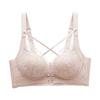 Thin hole cup, lace, comfortable chest, no steel ring, closed pair of breasts, bra cover gathered and adjusted