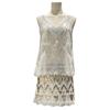 Fashion Yanni Luxury Beaded Sequin Hip-Hugging Skirt & Slimming Vest Top Set