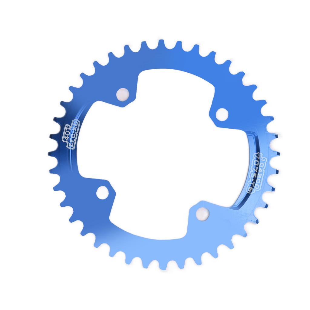 FMFXTR Bicycle Single Chainring Bike 104 BCD 40T Round Narrow Wide Chainring for Mountain BicycleBlue