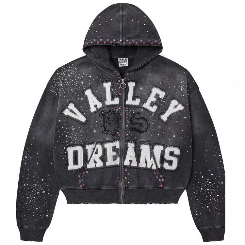 Unisex Hooded Zip-Up Sweatshirt With Camo Print Loose Fit Streetwear Teens Adults