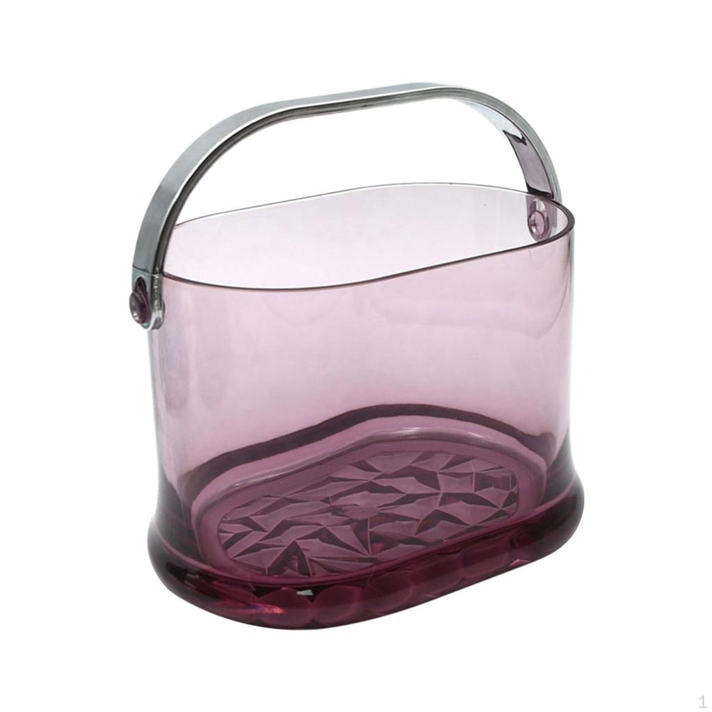 2.5L Ice Cube Container, Acrylic Champagne Wine Bucket, Beverage Chilling Tub, Bucket for Hotel