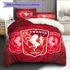FC Twente Pattern Bedding Quilt Set  Home Decoration  Gift (1 * Duvet Cover + 2 * Pillowcase  Without Core).xwn