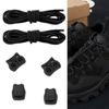Elastic Shoe Laces With Cord Lock Fasteners 3mm Wide 100cm Long Shoelaces Sneakers Lace For Men Women Teen Kid