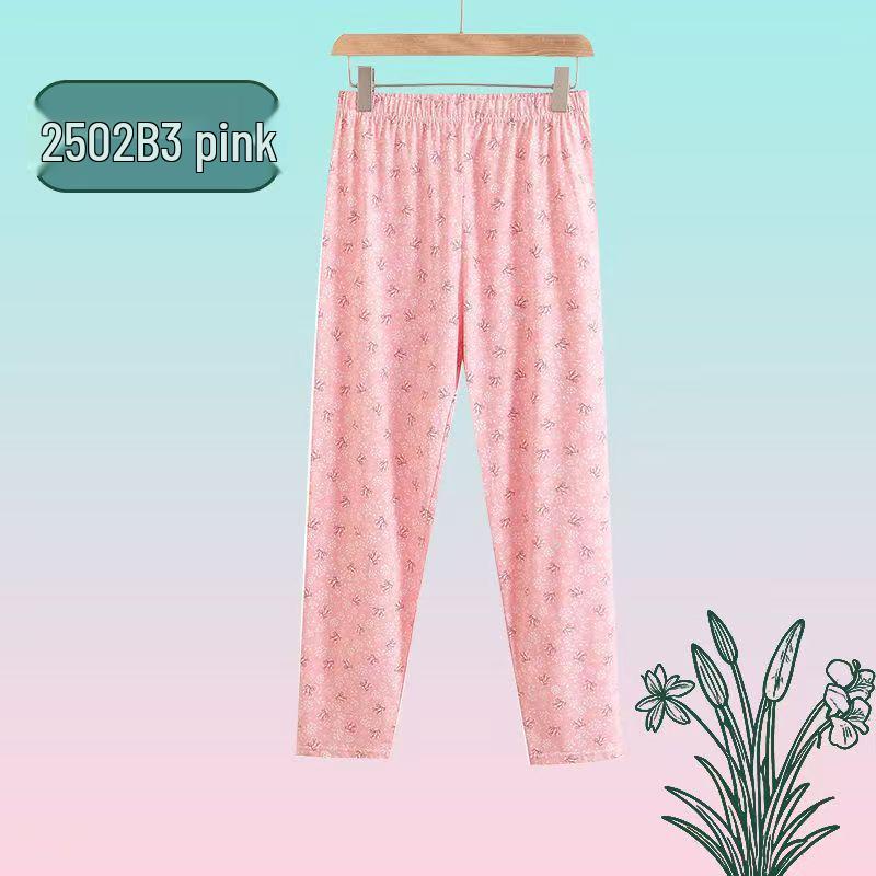 Pantaloni Pigiama in Cotone Taglie Forti da Donna - Sottili, Larghi, Casual Estivi per Mamme Anziane
