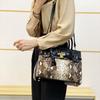Handbag Snakeskin Pattern Personalized Shoulder Bag Crocodile Pattern Large Capacity Messenger Women'S Bag