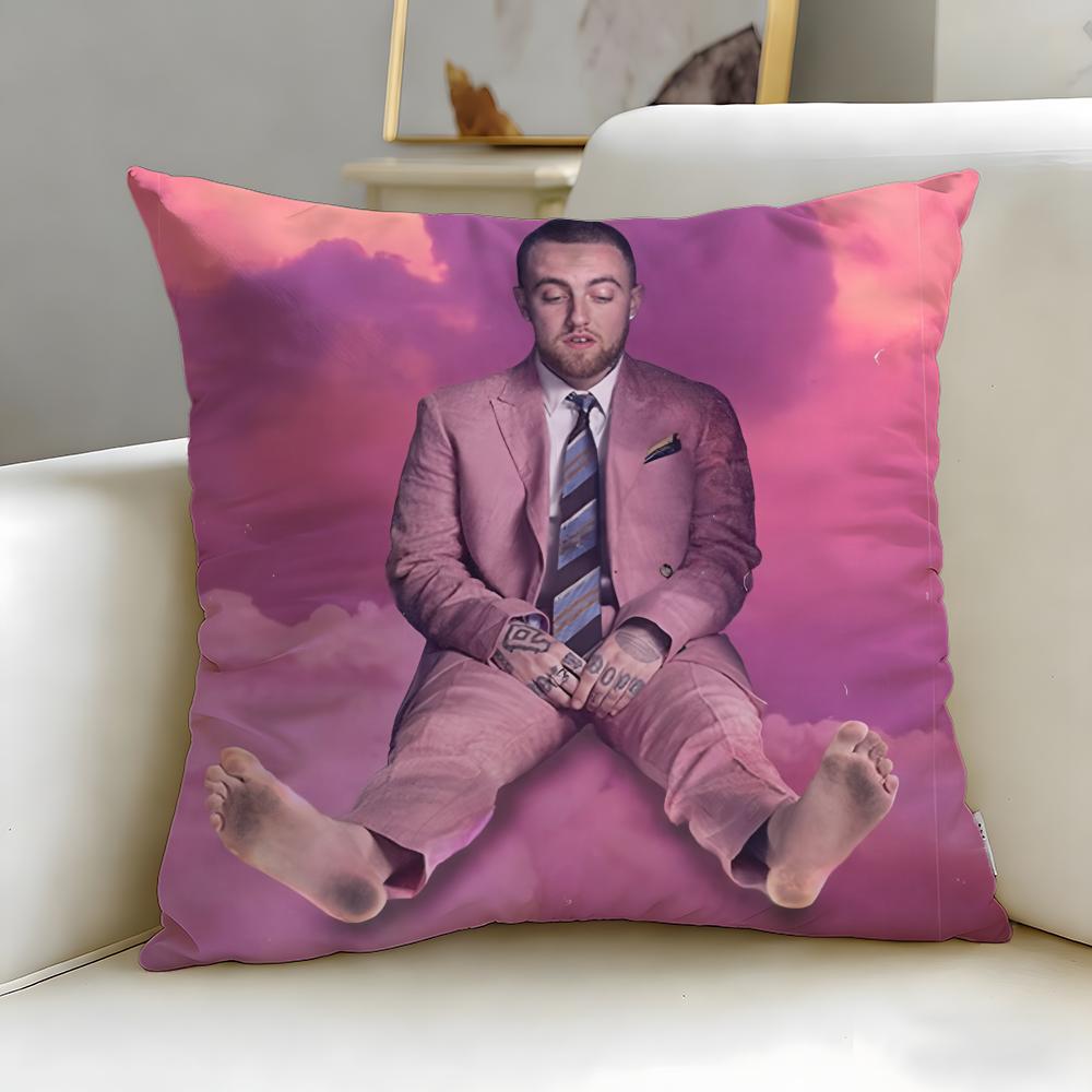 popular singer Mac Miller Cushion Cover Soft & Easy-Wash Pillow Case – Versatile for Couch, Bed, Travel and Office