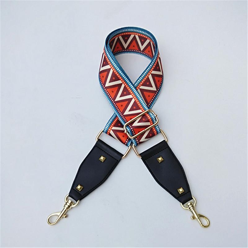 Ribbon Replaceable Adjustable Strap One Shoulder Oblique Cross Ethnic Style Long Shoulder Strap Women's Bag Strap Accessories