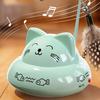 Electric Cat Interactive Toy with Feather Bell Automatic Moving Cat Teaser Boredom Toy Indoor Cats Enrichment Toy with Music Light