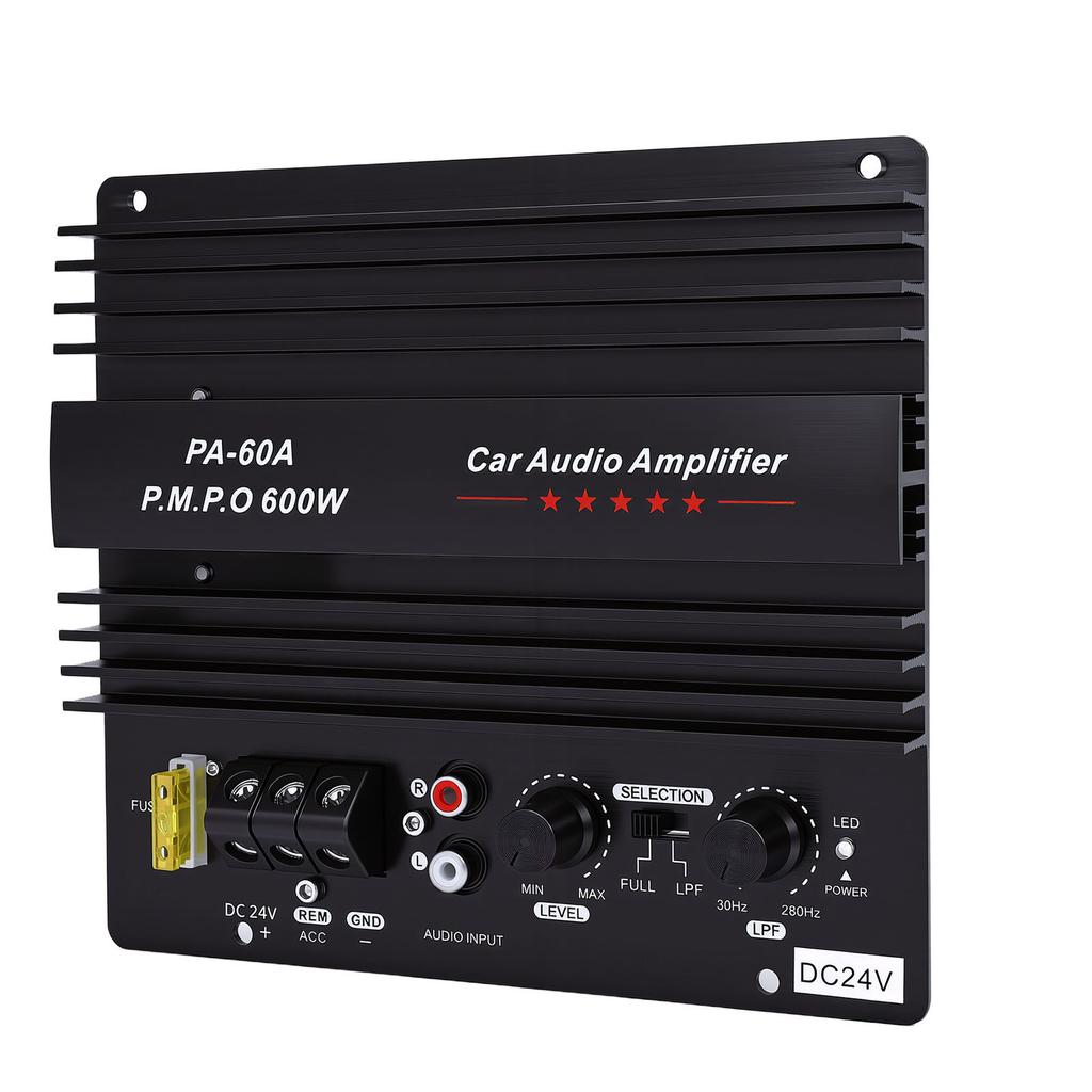 Car Sound Amplifier Board 600W High Power Subwoofer Amp Board Aluminium Alloy Lossless Subwoofer Bass Module