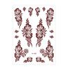 9pcs Water Transfer Decals Henna Tattoo Stickers Fake Body Art Sticker  Women/Lady/Girl