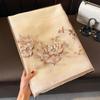 Women's Silk Wool Embroidered Scarf - Dual-Use Winter Shawl & Neck Gaiter