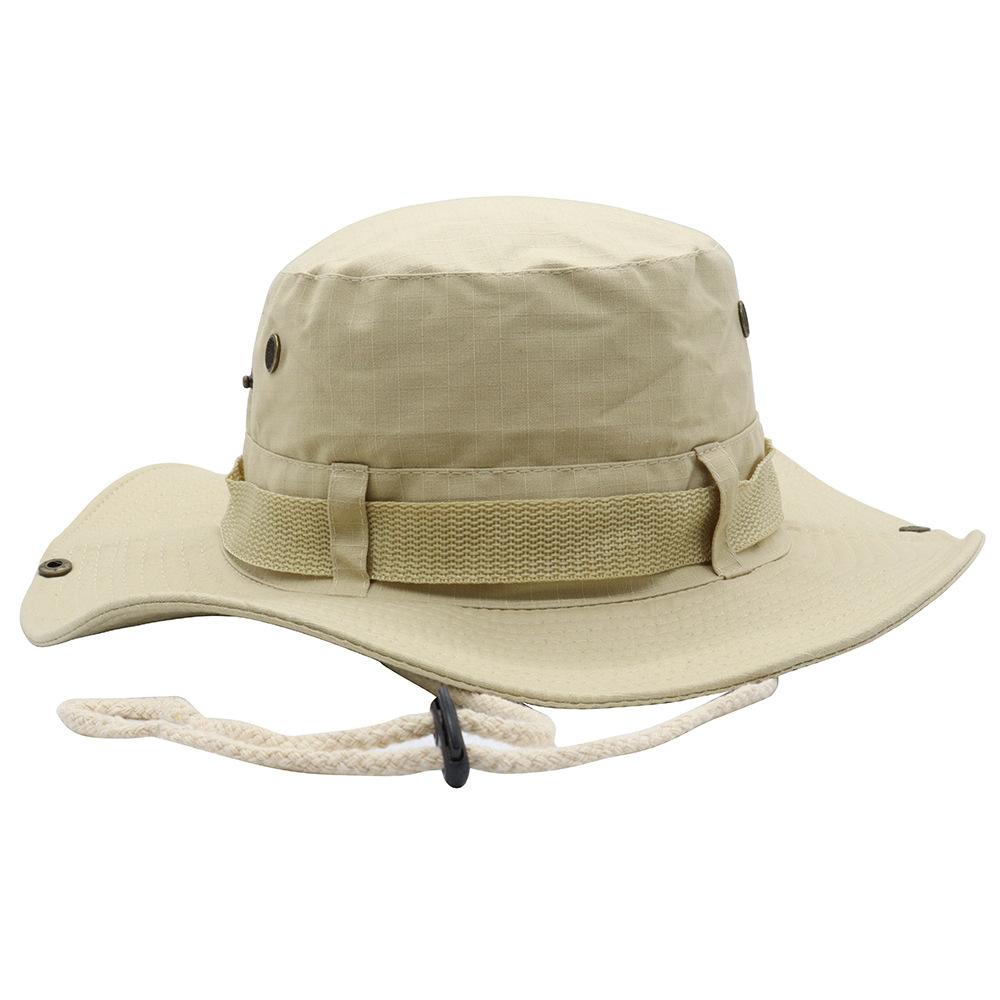 Outdoor Men's Solid Big Eaf Sun Hat Bucket Hat -UV Protection Women Bucket Hat Summer Hiking For Fishing Camper Camp Cap