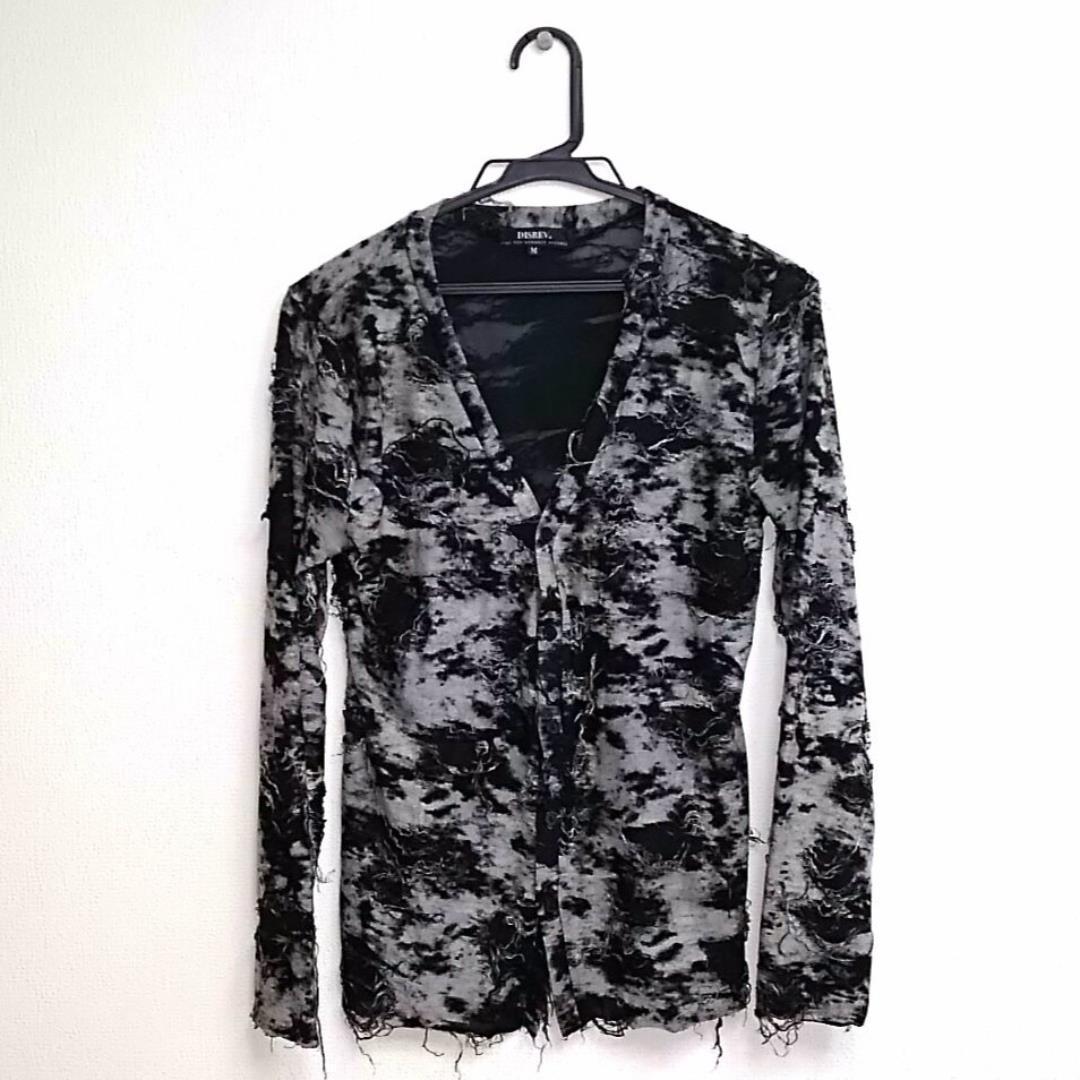 

[Б/У] Сильно поврежденный кардиган для поклонников Y2K, Achieve, хостов и visual kei.