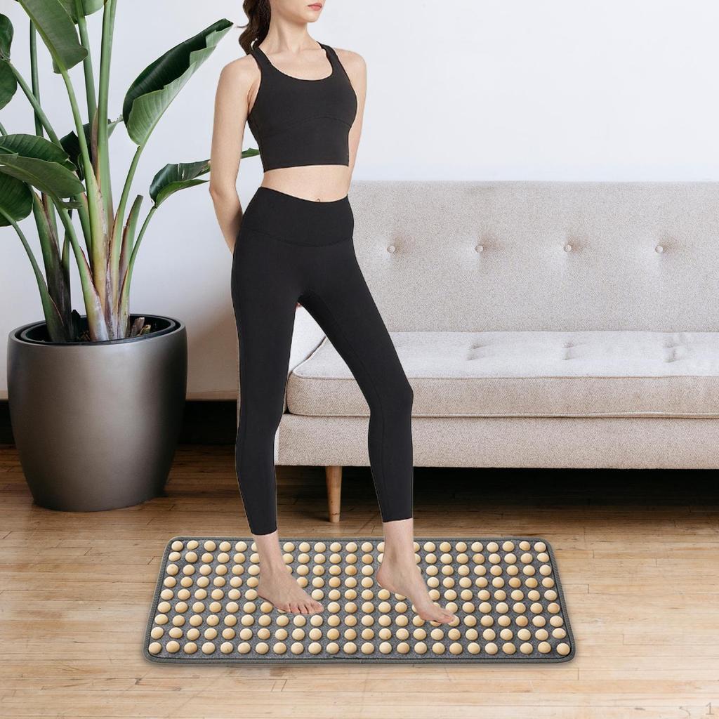 Wooden Foot Acupressure Mat Pad for Men Women Lightweight Massage Board
