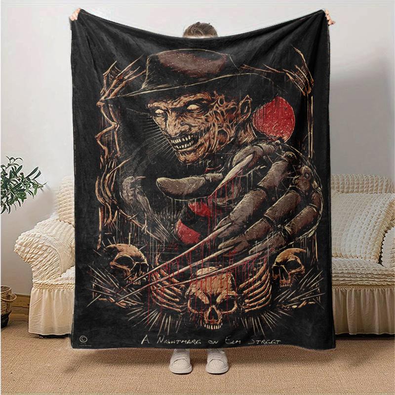 A Nightmare on Elm Street Freddy Krueger Poster PrintPrint Blanket, Soft Blanket For Sofa Office Bed And Travelling Daughter Birthday Gift e