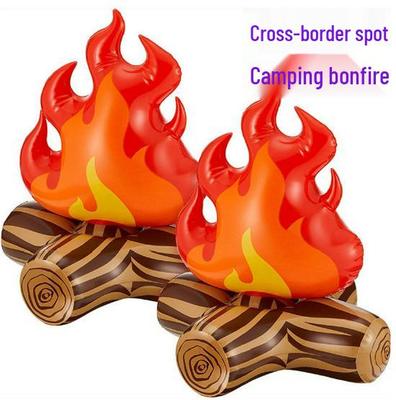 Inflatable PVC Bonfire Campfire Prop for Yard Parties