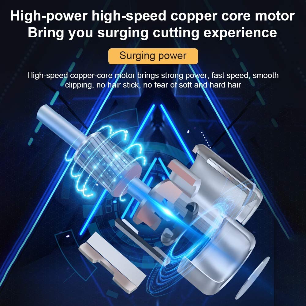 LCD Home Elektrische Haarschneidemaschine Retro Rasierter Kopf Öl Kopf Elektrische Haarschneidemaschine T9 Rasierer Carving Elektrische Haarschneidemaschine Wiederaufladbar