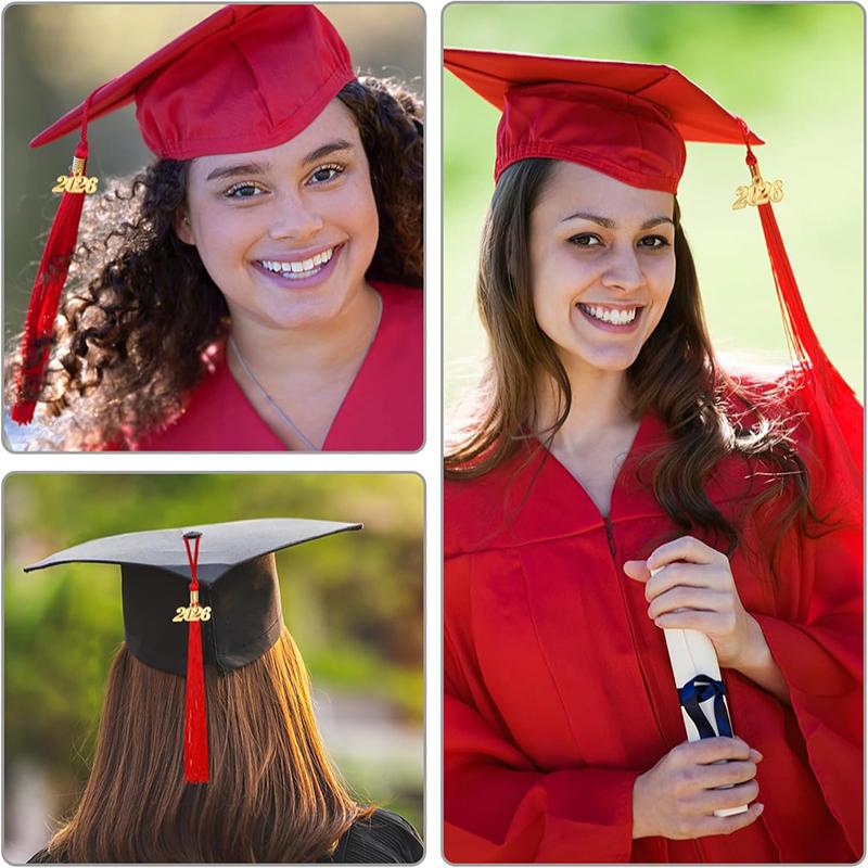 2026 Graduation Cap Headwear With Tassel For High School & Bachelor Degree Cap Unisex Graduation Dress Ceremony Hat Master