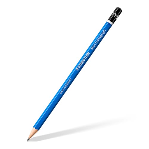 STAEDTLER Pencil 6B 5B 4B 3B 2B B HB F H 2H 3H 4H Mars Lumograph Writing Drawing 12 Hardness Set 100 G12