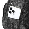 Mochila com Rebites Mochila Punk de Brim