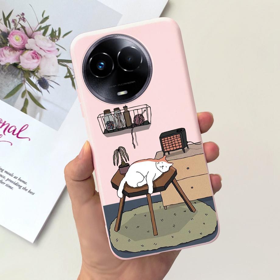 For Realme 11x Case Realme 11 5G Taiwan Cover Soft Silicone Bumper Protective Luxury Print Back Cases For Realme11x  11 x Funda