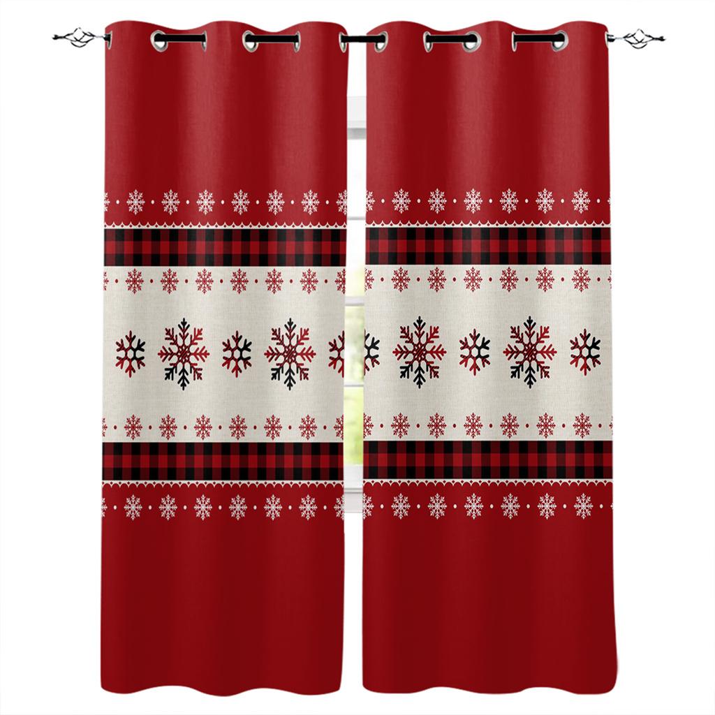 

Мультфильм милый снеговик рождественский шар девушка занавески на окна для детей спальня гостиная ванная комната кухня дверь холл домашний декор 2P W50 X H130(CM)X2&Grommet Top