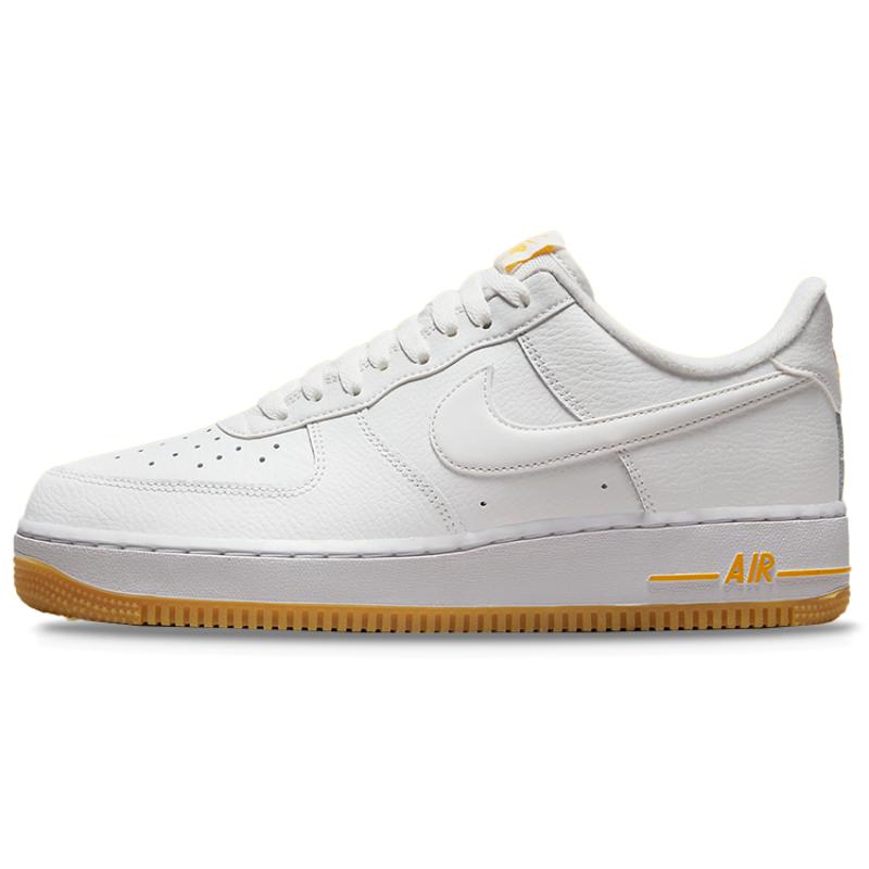 Nike Air Force 1 Low '07 White University Gold Gum Sneakers DZ4512-100